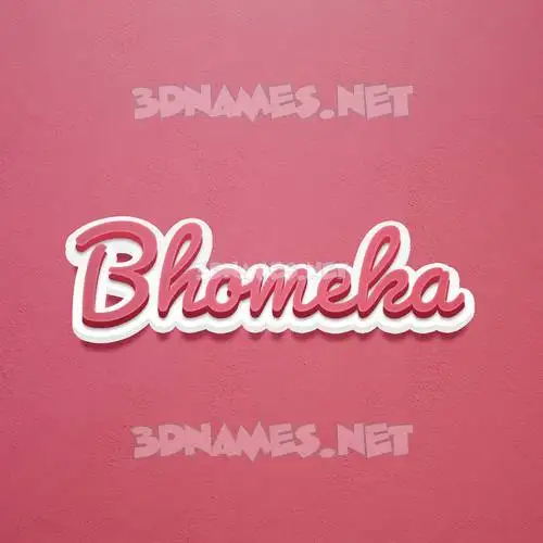 bhomeka in Red Scribble style - 3D name wallpaper bhomeka in Red Scribble style - 3D name wallpaper