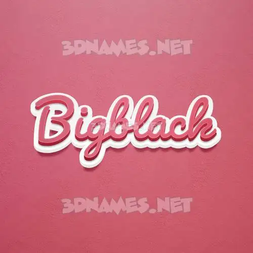 bigblack in Red Scribble style - 3D name wallpaper bigblack in Red Scribble style - 3D name wallpaper
