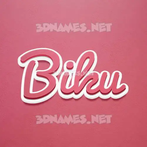 biku in Red Scribble style - 3D name wallpaper biku in Red Scribble style - 3D name wallpaper