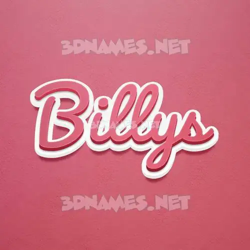 billys in Red Scribble style - 3D name wallpaper billys in Red Scribble style - 3D name wallpaper