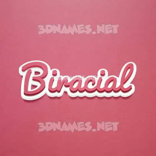biracial in Red Scribble style - 3D name wallpaper biracial in Red Scribble style - 3D name wallpaper