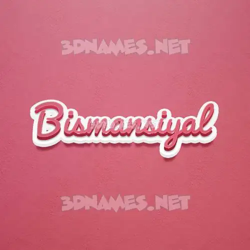 bismansiyal in Red Scribble style - 3D name wallpaper bismansiyal in Red Scribble style - 3D name wallpaper