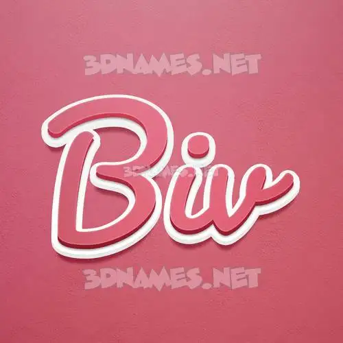 biv in Red Scribble style - 3D name wallpaper biv in Red Scribble style - 3D name wallpaper