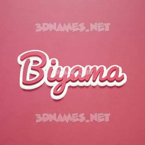 biyama in Red Scribble style - 3D name wallpaper biyama in Red Scribble style - 3D name wallpaper