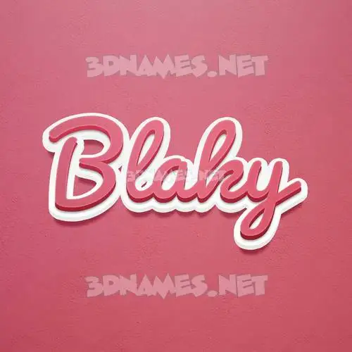 blaky in Red Scribble style - 3D name wallpaper blaky in Red Scribble style - 3D name wallpaper