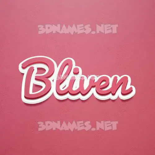 bliven in Red Scribble style - 3D name wallpaper bliven in Red Scribble style - 3D name wallpaper
