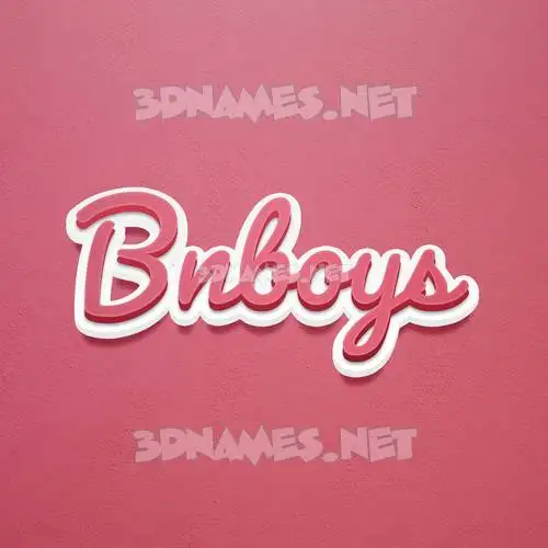 bnboys in Red Scribble style - 3D name wallpaper bnboys in Red Scribble style - 3D name wallpaper