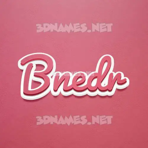 bnedr in Red Scribble style - 3D name wallpaper bnedr in Red Scribble style - 3D name wallpaper