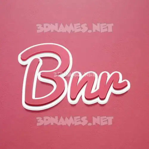 bnr in Red Scribble style - 3D name wallpaper bnr in Red Scribble style - 3D name wallpaper