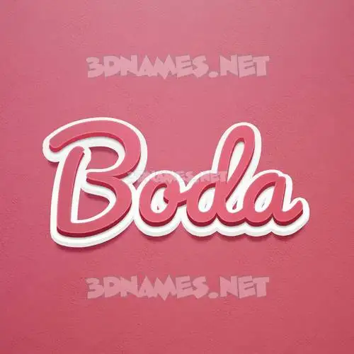 boda in Red Scribble style - 3D name wallpaper boda in Red Scribble style - 3D name wallpaper