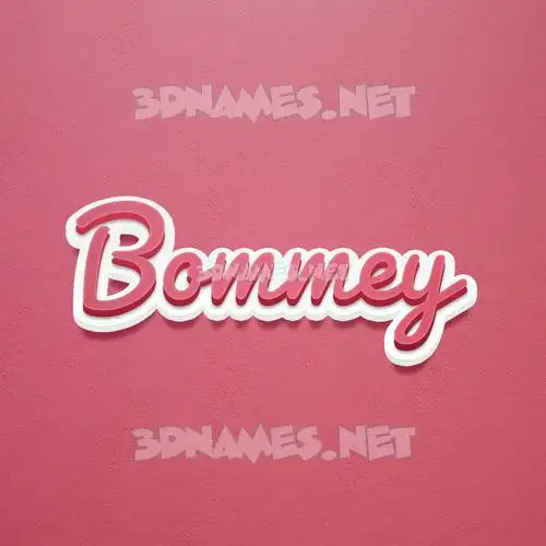 bommey in Red Scribble style - 3D name wallpaper bommey in Red Scribble style - 3D name wallpaper