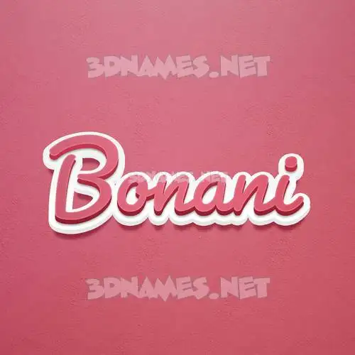 bonani in Red Scribble style - 3D name wallpaper bonani in Red Scribble style - 3D name wallpaper