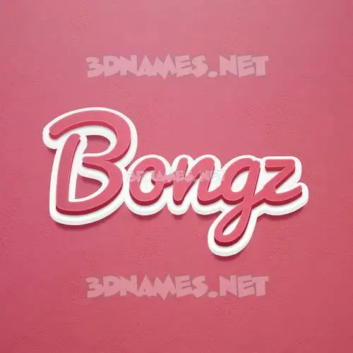 bongz in Red Scribble style - 3D name wallpaper bongz in Red Scribble style - 3D name wallpaper