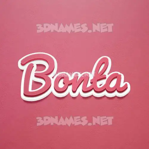 bonta in Red Scribble style - 3D name wallpaper bonta in Red Scribble style - 3D name wallpaper