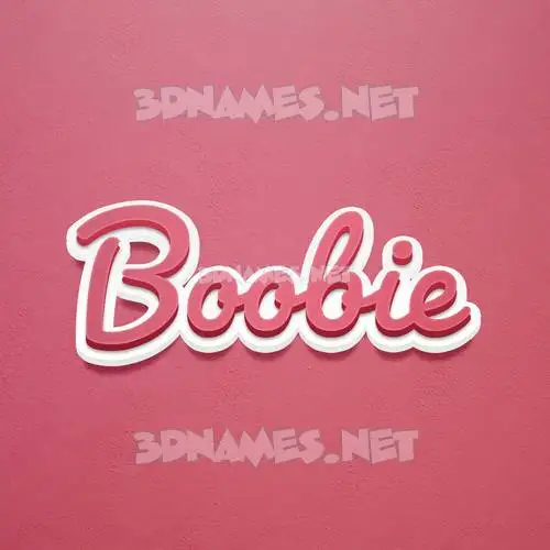boobie in Red Scribble style - 3D name wallpaper boobie in Red Scribble style - 3D name wallpaper