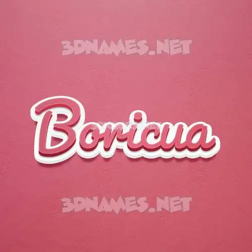 boricua in Red Scribble style - 3D name wallpaper boricua in Red Scribble style - 3D name wallpaper