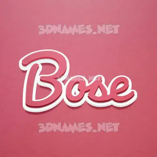 bose in Red Scribble style - 3D name wallpaper bose in Red Scribble style - 3D name wallpaper