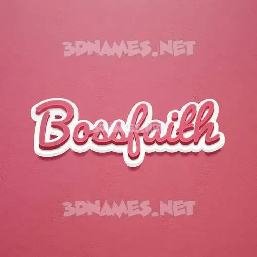 bossfaith in Red Scribble style - 3D name wallpaper bossfaith in Red Scribble style - 3D name wallpaper