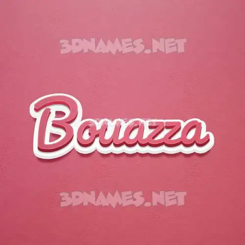 bouazza in Red Scribble style - 3D name wallpaper bouazza in Red Scribble style - 3D name wallpaper