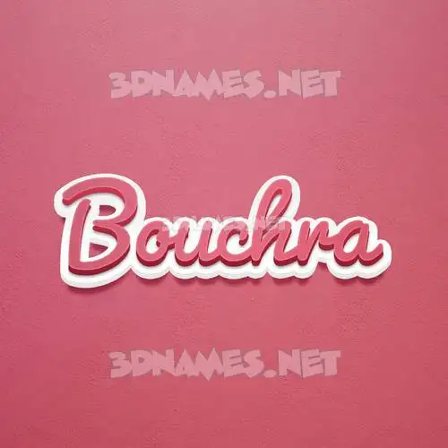 bouchra in Red Scribble style - 3D name wallpaper bouchra in Red Scribble style - 3D name wallpaper