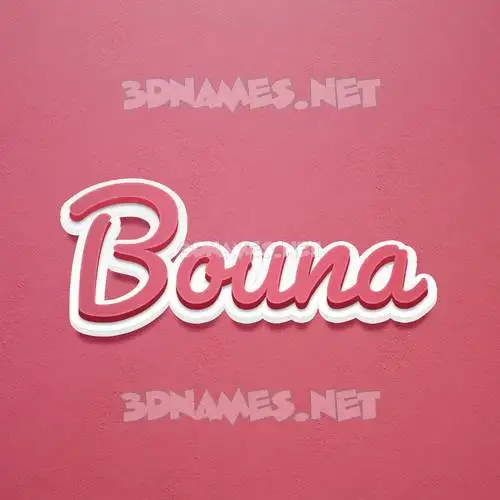 bouna in Red Scribble style - 3D name wallpaper bouna in Red Scribble style - 3D name wallpaper