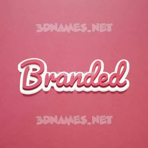 branded in Red Scribble style - 3D name wallpaper branded in Red Scribble style - 3D name wallpaper