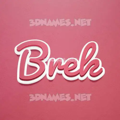 brek in Red Scribble style - 3D name wallpaper brek in Red Scribble style - 3D name wallpaper