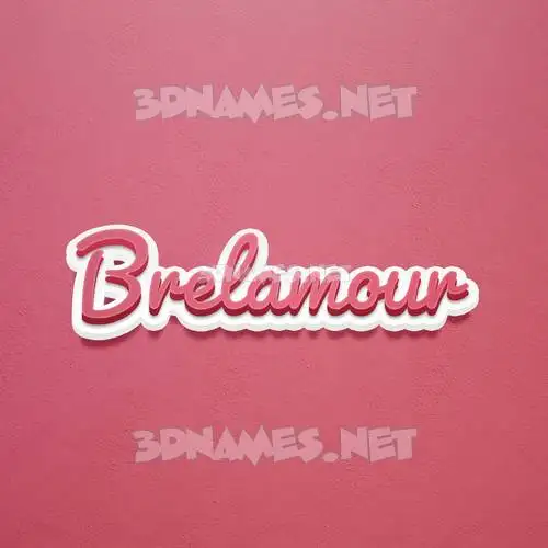 brelamour in Red Scribble style - 3D name wallpaper brelamour in Red Scribble style - 3D name wallpaper