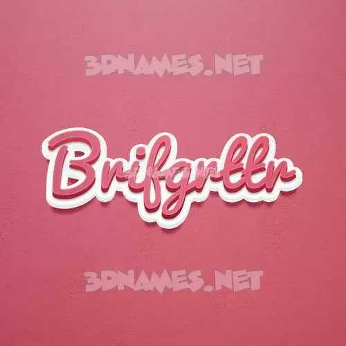 brifgrttr in Red Scribble style - 3D name wallpaper brifgrttr in Red Scribble style - 3D name wallpaper