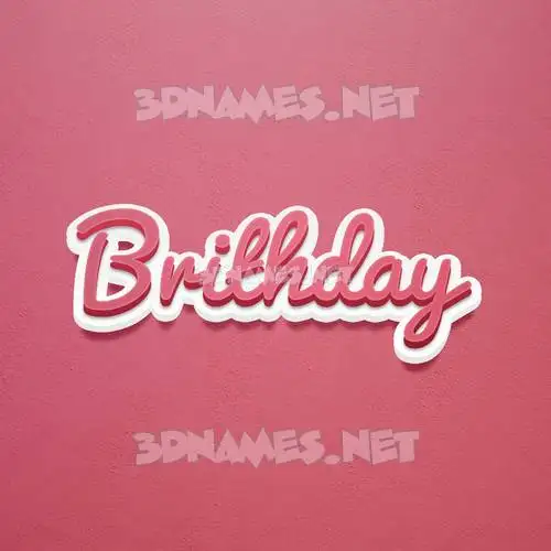 brithday in Red Scribble style - 3D name wallpaper brithday in Red Scribble style - 3D name wallpaper
