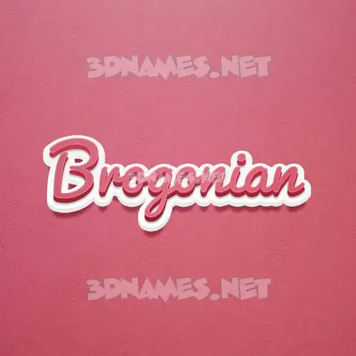 brogonian in Red Scribble style - 3D name wallpaper brogonian in Red Scribble style - 3D name wallpaper