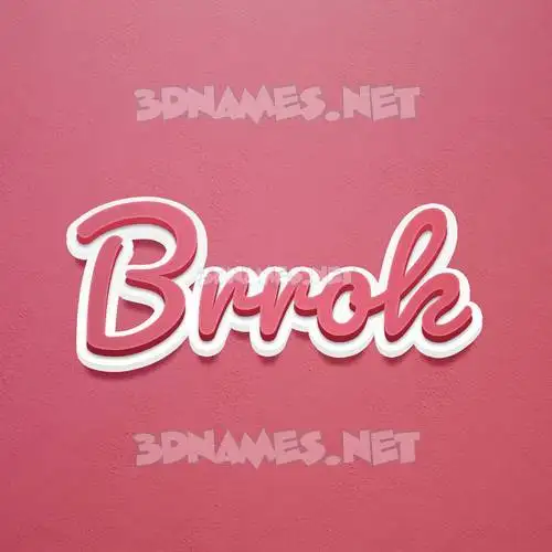 brrok in Red Scribble style - 3D name wallpaper brrok in Red Scribble style - 3D name wallpaper
