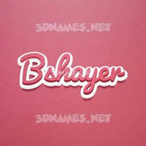 bshayer in Red Scribble style - 3D name wallpaper bshayer in Red Scribble style - 3D name wallpaper