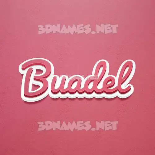 buadel in Red Scribble style - 3D name wallpaper buadel in Red Scribble style - 3D name wallpaper