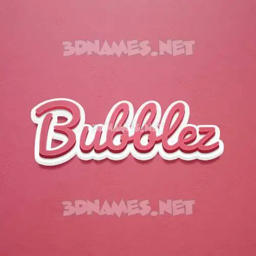 bubblez in Red Scribble style - 3D name wallpaper bubblez in Red Scribble style - 3D name wallpaper