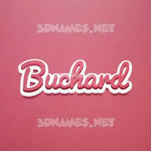 buchard in Red Scribble style - 3D name wallpaper buchard in Red Scribble style - 3D name wallpaper