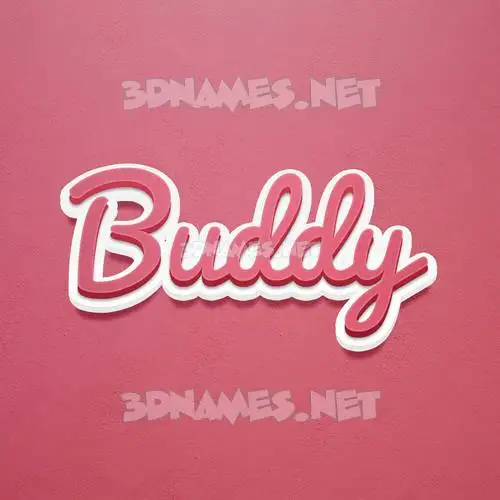 buddy in Red Scribble style - 3D name wallpaper buddy in Red Scribble style - 3D name wallpaper