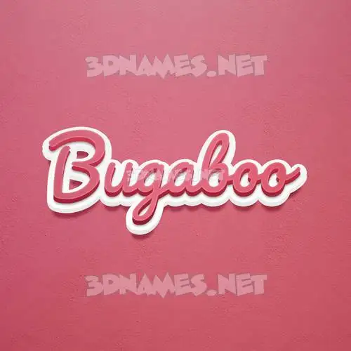 bugaboo in Red Scribble style - 3D name wallpaper bugaboo in Red Scribble style - 3D name wallpaper