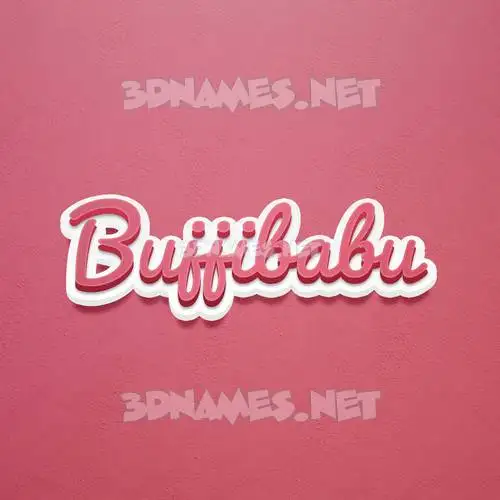 bujjibabu in Red Scribble style - 3D name wallpaper bujjibabu in Red Scribble style - 3D name wallpaper