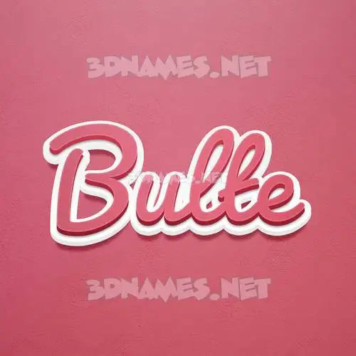 bulte in Red Scribble style - 3D name wallpaper bulte in Red Scribble style - 3D name wallpaper
