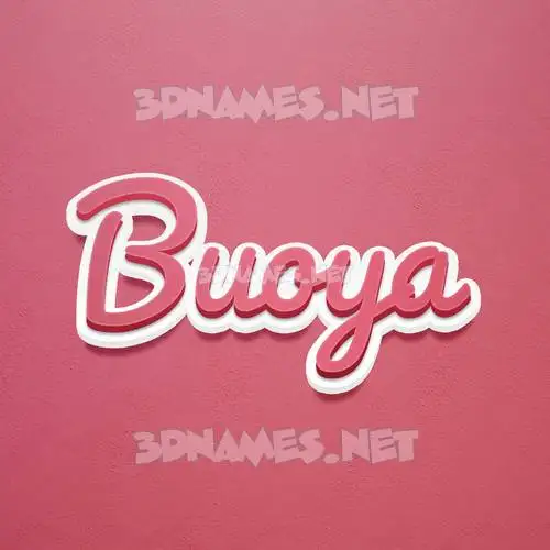 buoya in Red Scribble style - 3D name wallpaper buoya in Red Scribble style - 3D name wallpaper