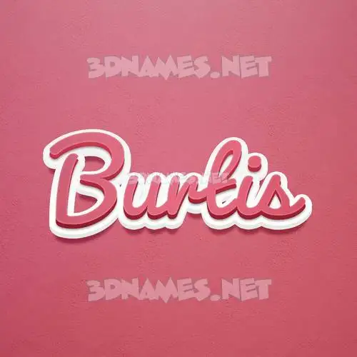 burtis in Red Scribble style - 3D name wallpaper burtis in Red Scribble style - 3D name wallpaper