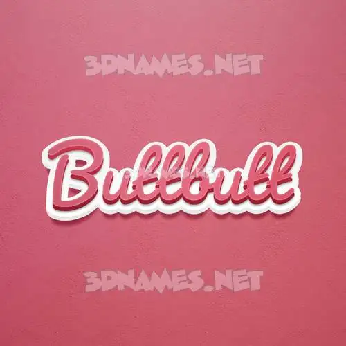 buttbutt in Red Scribble style - 3D name wallpaper