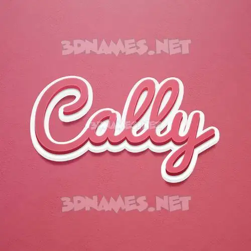 cally in Red Scribble style - 3D name wallpaper cally in Red Scribble style - 3D name wallpaper