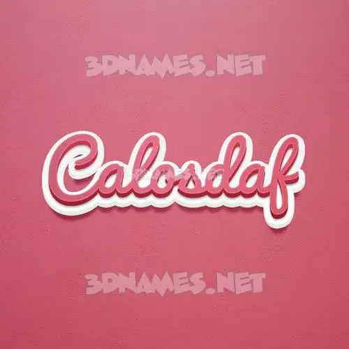 calosdaf in Red Scribble style - 3D name wallpaper calosdaf in Red Scribble style - 3D name wallpaper