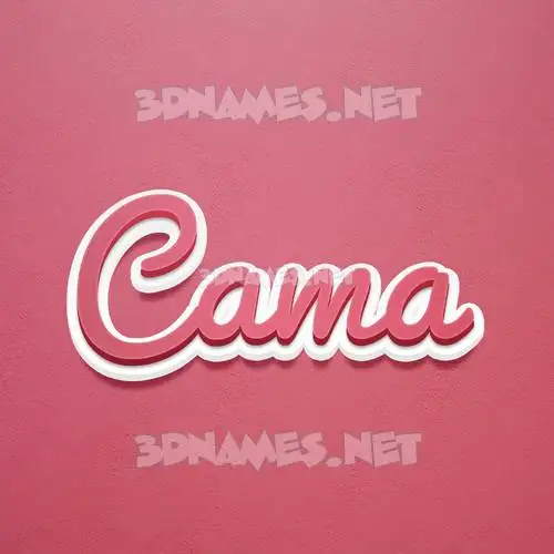 cama in Red Scribble style - 3D name wallpaper cama in Red Scribble style - 3D name wallpaper
