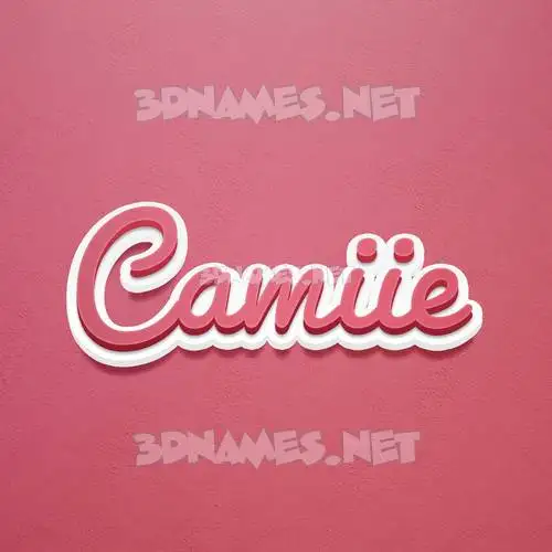 camiie in Red Scribble style - 3D name wallpaper camiie in Red Scribble style - 3D name wallpaper