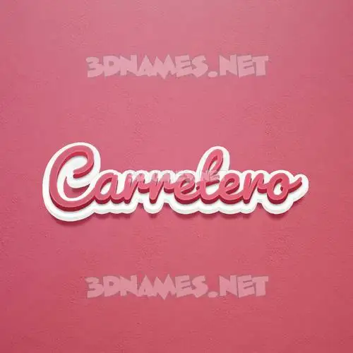 carretero in Red Scribble style - 3D name wallpaper carretero in Red Scribble style - 3D name wallpaper