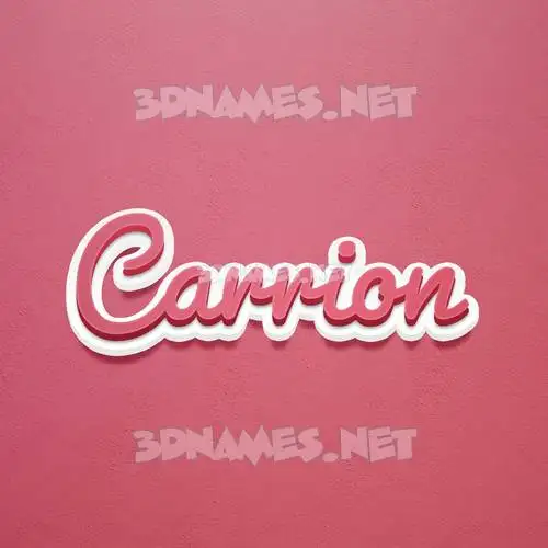 carrion in Red Scribble style - 3D name wallpaper carrion in Red Scribble style - 3D name wallpaper