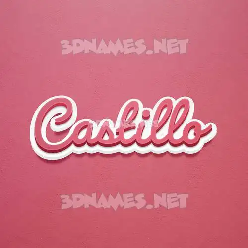 castillo in Red Scribble style - 3D name wallpaper castillo in Red Scribble style - 3D name wallpaper